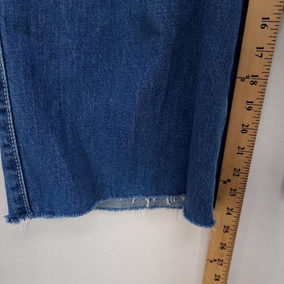 Urban Outfitters BDG Jeans Super Wide Leg Button Fly High Waist Raw Hem Size 25 - Picture 8 of 13